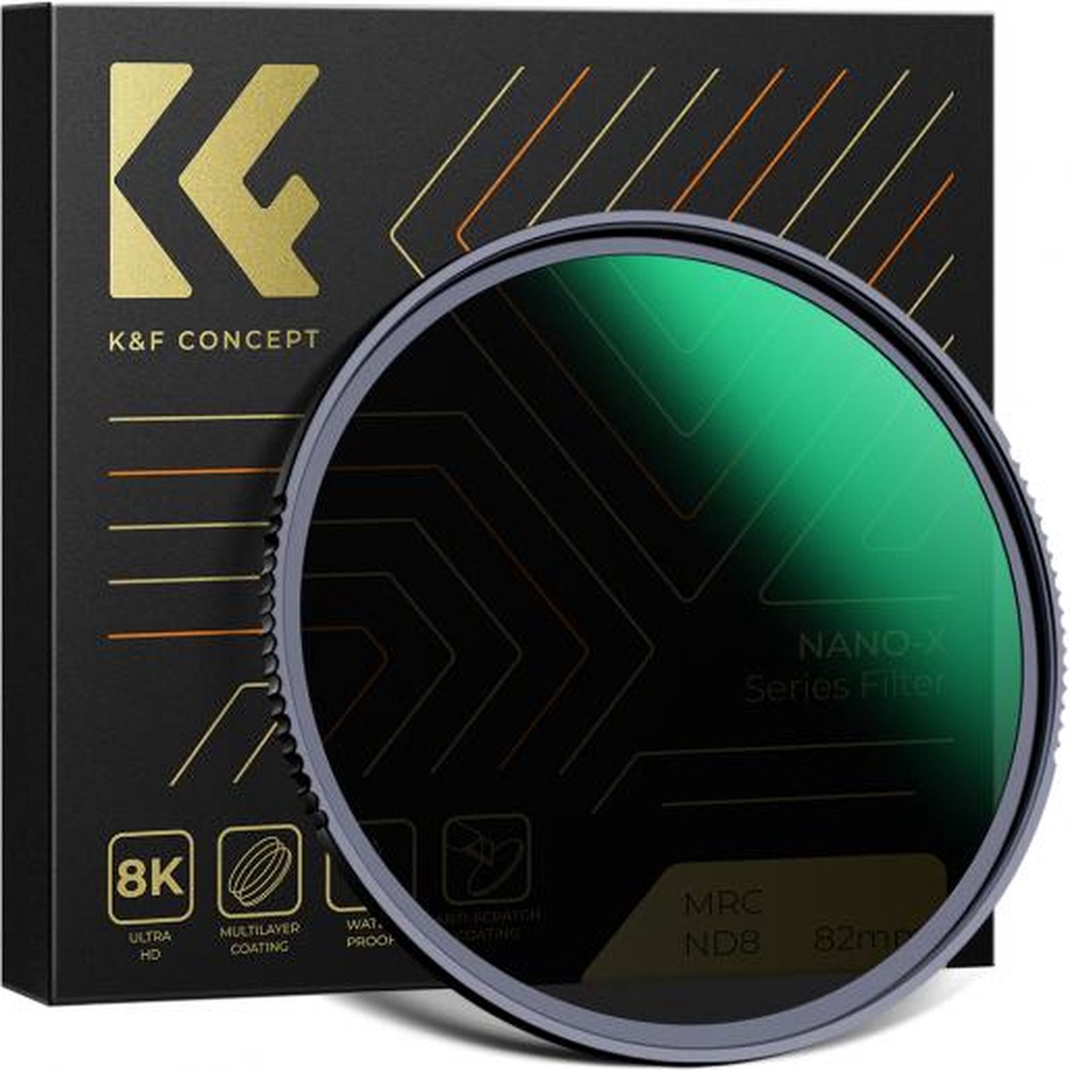 K&F Concept 67mm ND8 Nano-X MRC grijsfilter filter ND 3 stops
