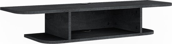 Mobile TV Lorio Bianco 105x18,2 Cm - Scaffale Aperto Per DVD, CD E Blu-ray