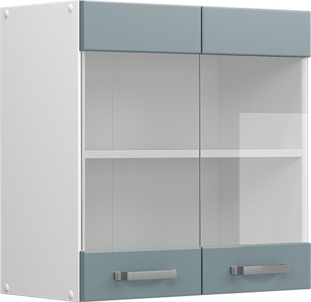 Vicco R-Line Universele hangkast – 60 cm met glazen deuren Blauw-grijs