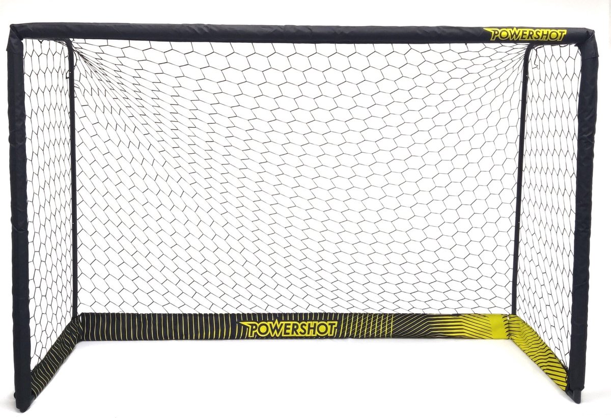 Zwart stalen voetbaldoel - 1,8 x 1,2m