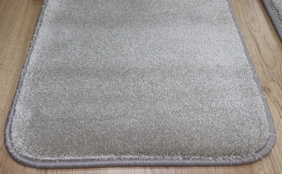 PRIMA - 2x -Luxe - Vloerkleed - Naast bed/bank - Warme voeten - Loper - Tamara - Beige - taupe - stone - 38x150cm