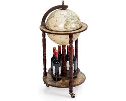 KOMFOTTEU® Wereldbol Bar - Globebar - Wereldbol Drank - Wijn Rek - Wijn Maken Set - Wereldbol Bal - Wereldbol Wijnrek - Wereldbol Globe Globebar - Globe Bar - Globebar Whisky - Houten Wijnrek Image