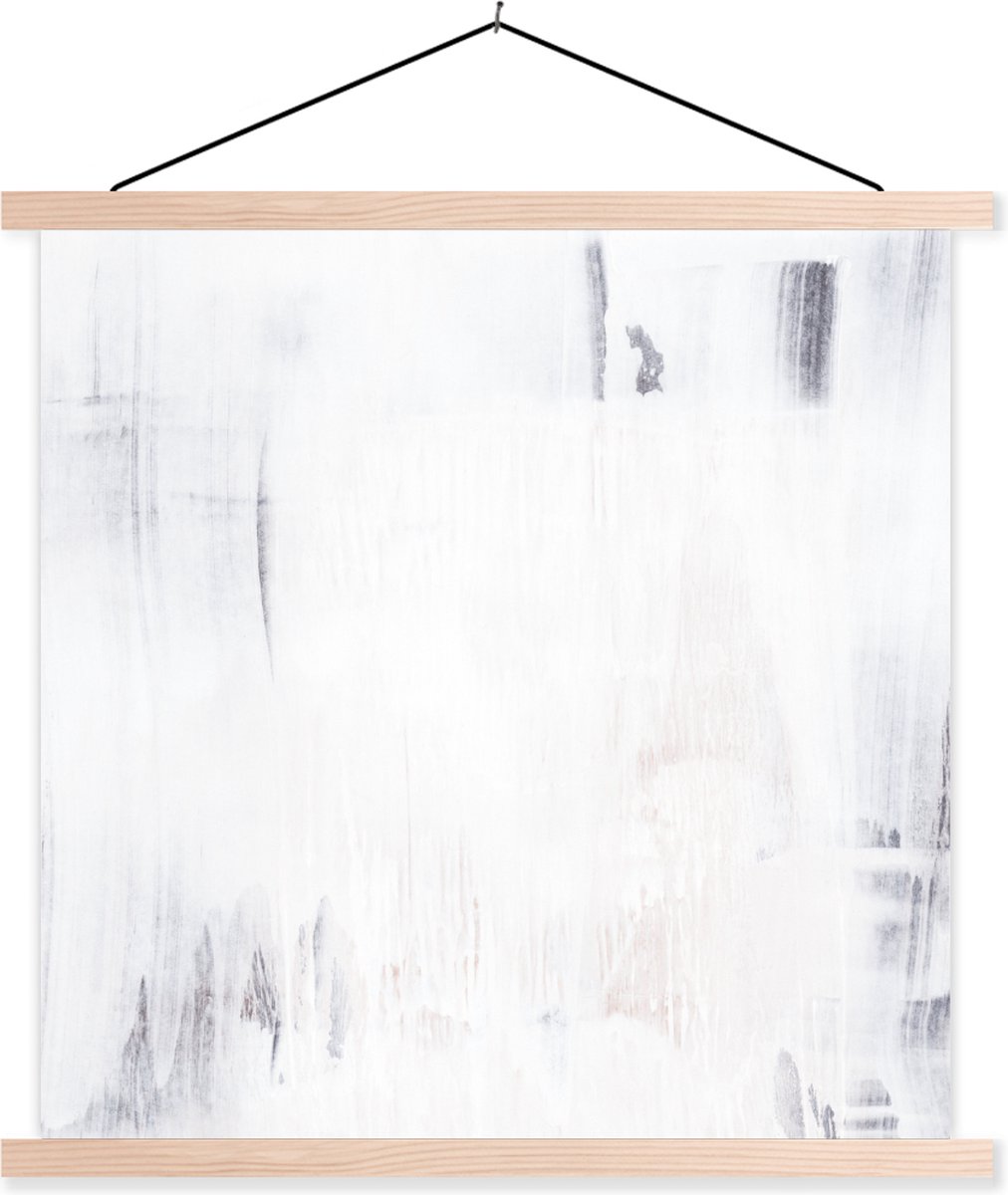 Posterhanger incl. Poster 120x120 cm - Schoolplaat - Acrylverf - Verf - Design - Textielpo