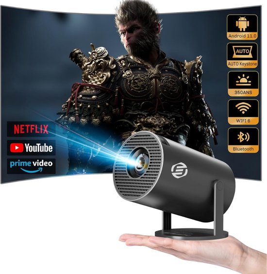 Equivera Mini Beamer - Draagbare Beamer - Beamer - Mini Beamer Projector - Projector - Mini Projector