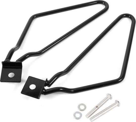 Zadeltashouder - XL883/1200 HD1450/1584 (zwart) - Set van 2 motor zijtassen