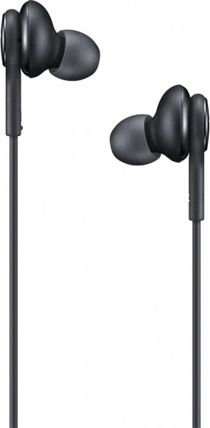 Zwarte in-ear oordopjes met een gedetailleerd profiel.