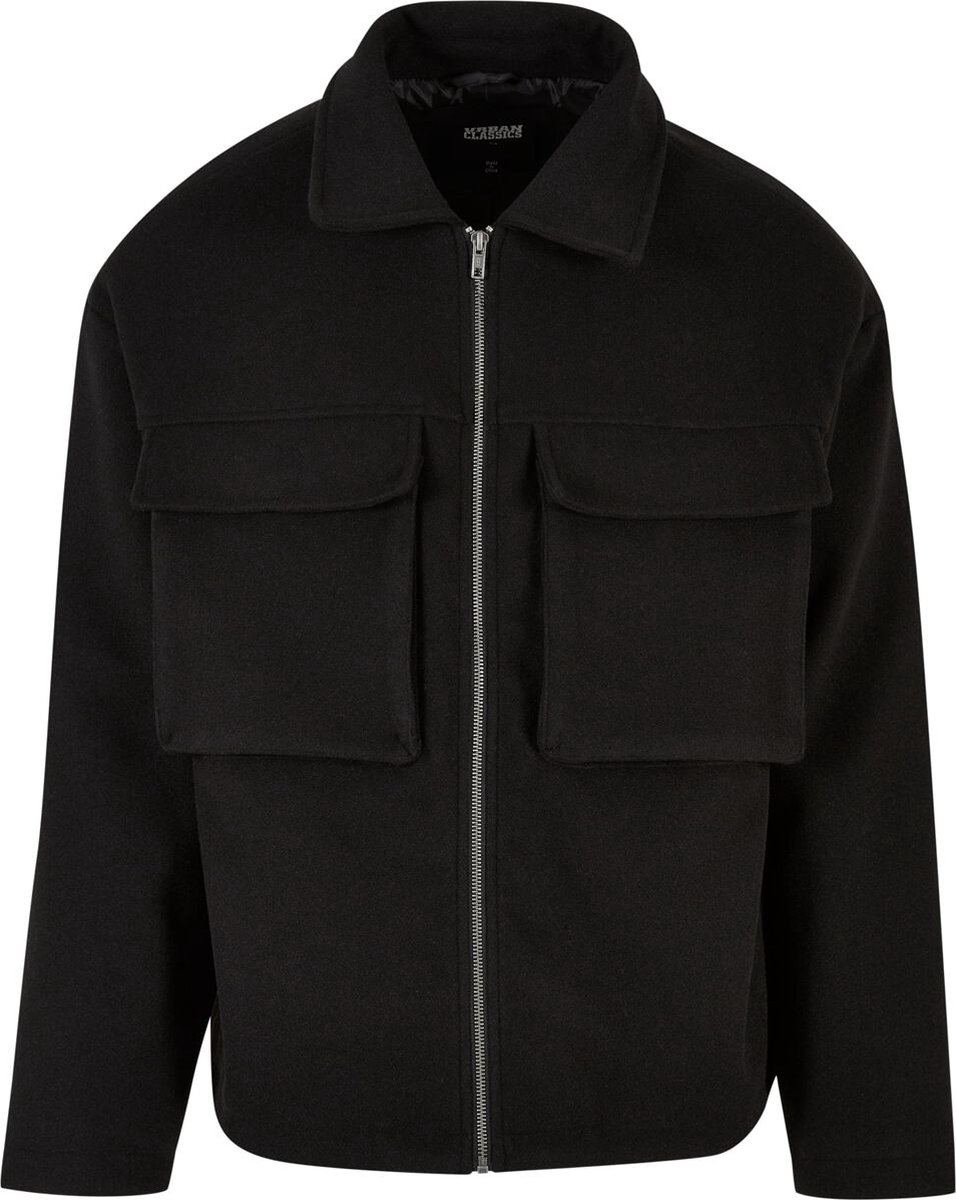 Urban Classics Big Pocket Blouson Tussenseizoensjas XL Polyester Urban Fashion Zwart