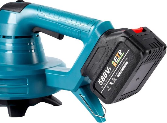 Eszenzics™ Turbo Bladblazer - Zeer krachtig - Duurzame kopermotor - 46000rpm - Elektrisch - Incl. 2 accu's - 4500W - Ergonomische greep - Blauw van Eszenzics™ — afbeelding 2