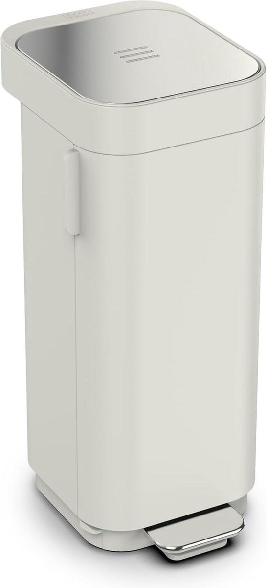 Goedkoopste 40L Easy-empty pedaalemmer met gemakkelijk toegankelijke deur en vingerafdrukbestendig - Beton Grijs - html. pedaalemmer 50 liter