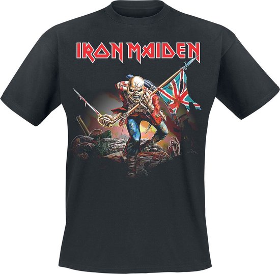 Iron Maiden Trooper Heren T-shirt - zwart - 3XL
