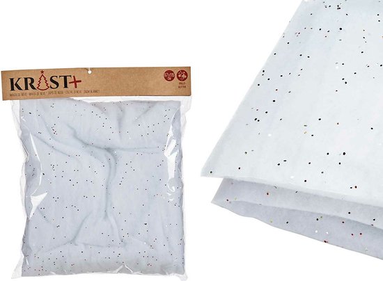 Couverture Neige Artificielle Pour Noël - 240 X 80 Cm, Paillettes Blanches - Décoration Hivernale, Tapis Neige Sous Sapin, Rebord Fenêtre - 4