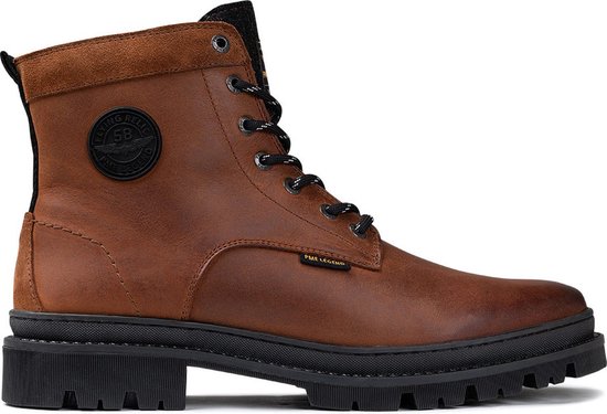 PME Legend Heren Veterschoenen Lexingter Cognac Bruin Maat