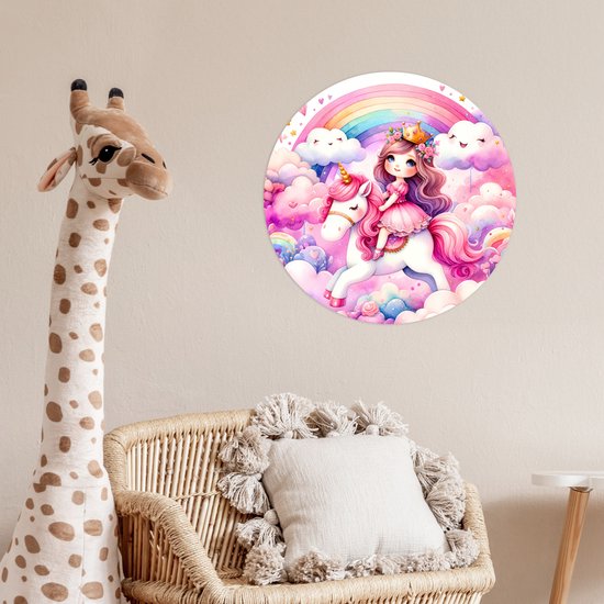 Muursticker vallende ster unicorn stijl kinderkamer meisjes kopen? Bestel online bij