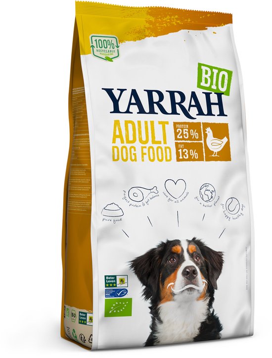 Yarrah Biologisch Adult Kip - Hondenvoer - 2 kg