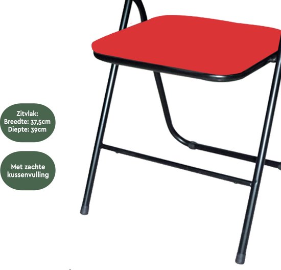 Bardi Klapstoelen Zwart Set van 8 – Licht & Weerbestendig