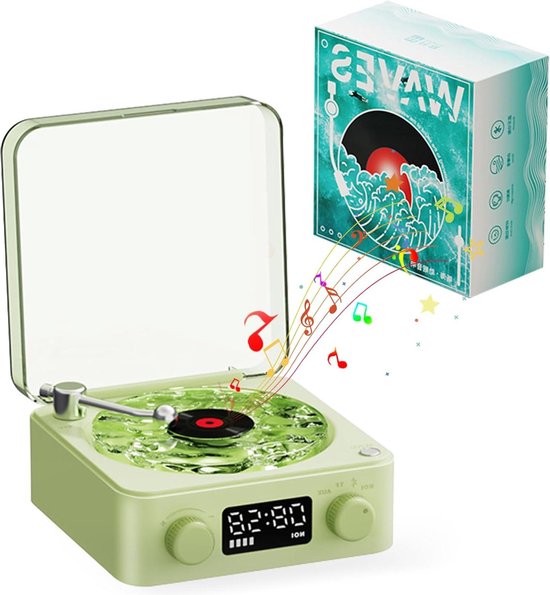 Record Player GPO SOHO Draagbare Platenspeler Met Luidsprekers – Retro Design, 3 Snelheden, Wit – Neem Je Platen Overal Mee Retro Platenspeler Wit Koffer