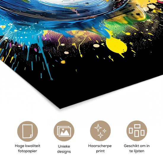 Affiche 40x60 cm - Graffiti - Sport - Baseball - Posters - Décoration murale chambre ado - Décoration chambre ado - Accessoires chambre ado