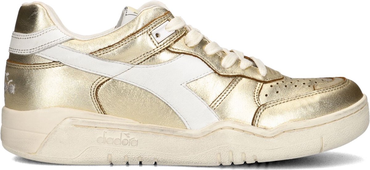 Diadora Met Basket Sneaker Sneakers - Leer - Dames - Goud - Maat 40