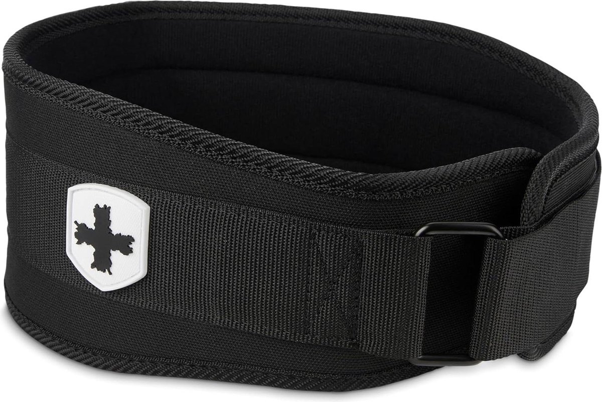 Gewichthefriem van Nylon - Flexibele en ultralichte schuimkern - Sterke apparatuur - Zwart - Maat S - 45 inch