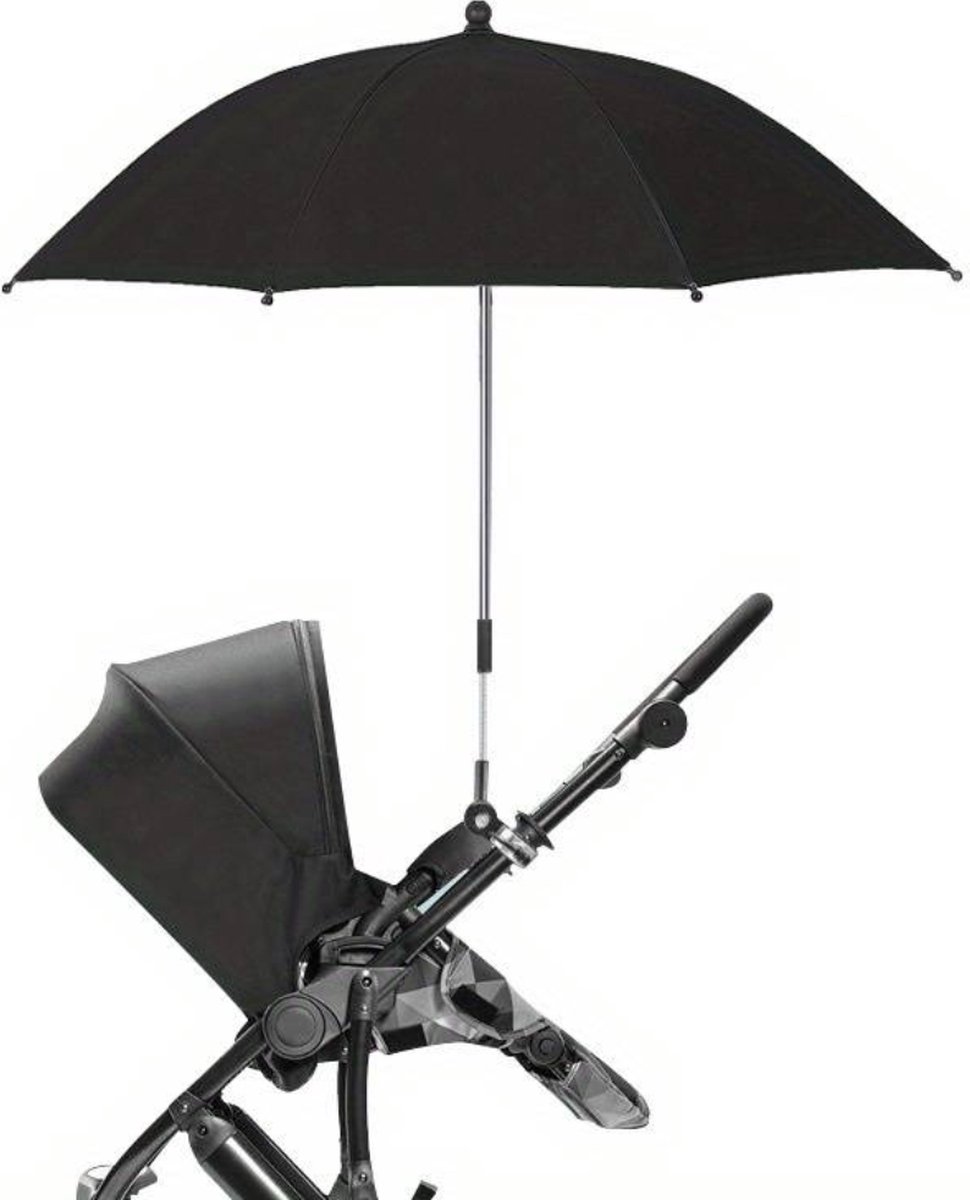 Nivard Strandparaplu - Extra Sterke Parasol - Winddicht Paraplu - Strand - Outdoor - UV Bescherming - Zwart