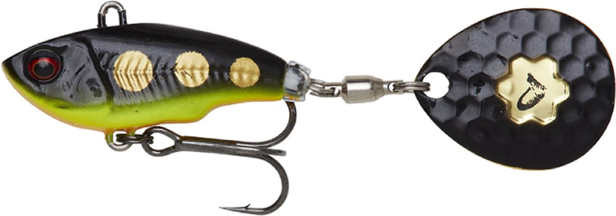 Savage Gear Fat Spin Tail Zwart 6.5cm / 16g