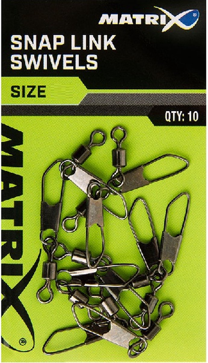 Matrix Snap Link Swivels (10 pcs) - Maat : Maat 16