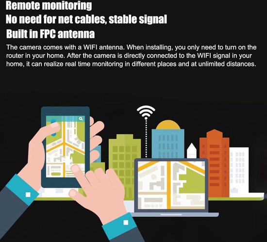 Spy Camera Mini Wifi-camera 1080P Full HD Draadloze Beveiliging Slimme Camera met Mobiele Telefoon-app Bewegingsdetectie voor Thuis en in de Auto - Indoor Beveiligingscamera