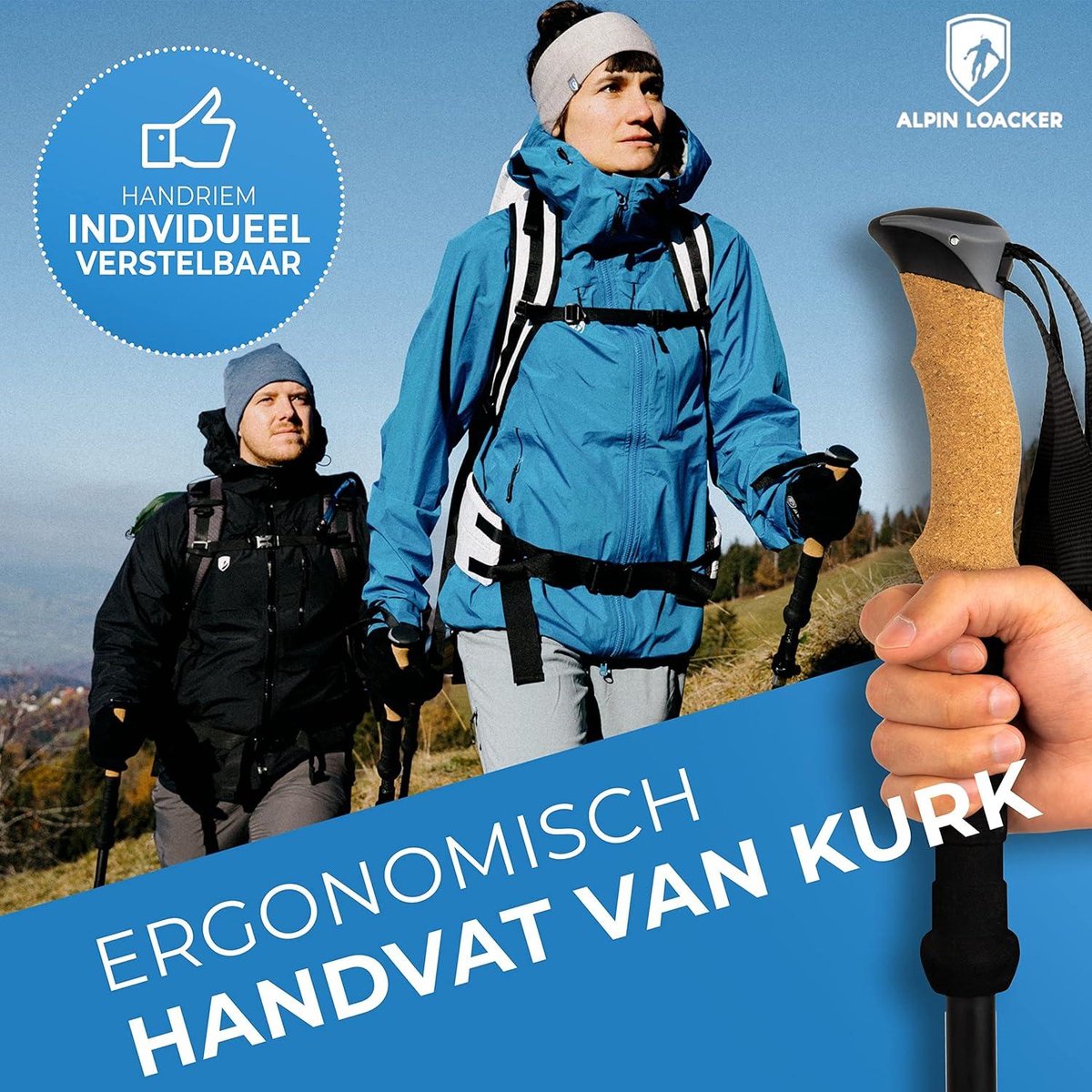 Bâtons De Randonnée Pliables En Carbone 3K – 240 G, Longueur Réglable 115-135 Cm, Poignée Liège, Embouts Multi-sol, Pour Rando, Ski Et Marche Nordique