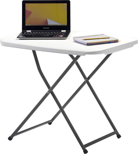 Tatkraft Bliss Airlift Pneumatisch Zit-Staand Laptopbureau met Wielen, Verstelbare Hoogte 73,7 – 114,3 cm Moeiteloos Gaslift Regeling, Mobiele Rolbare Laptopstandaard voor Thuiskantoor, Groot