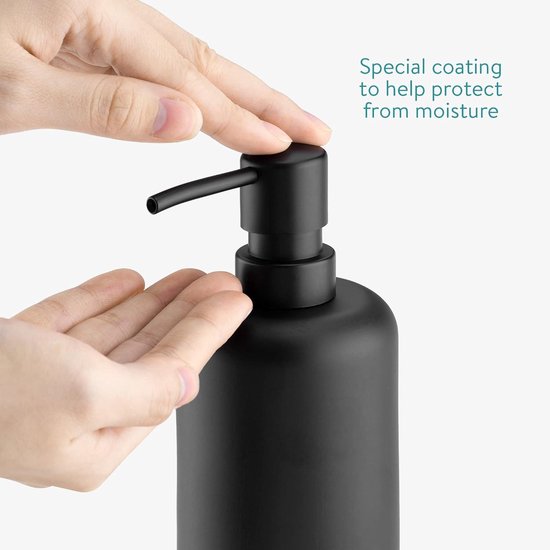 Navaris 3-delige badkamerset in - Set van zeepdispenser, tandenborstelbeker en zeepbakje - Badkameraccessoires - Natuurlijke steen kleur vanaf € 29,39 (april 2026