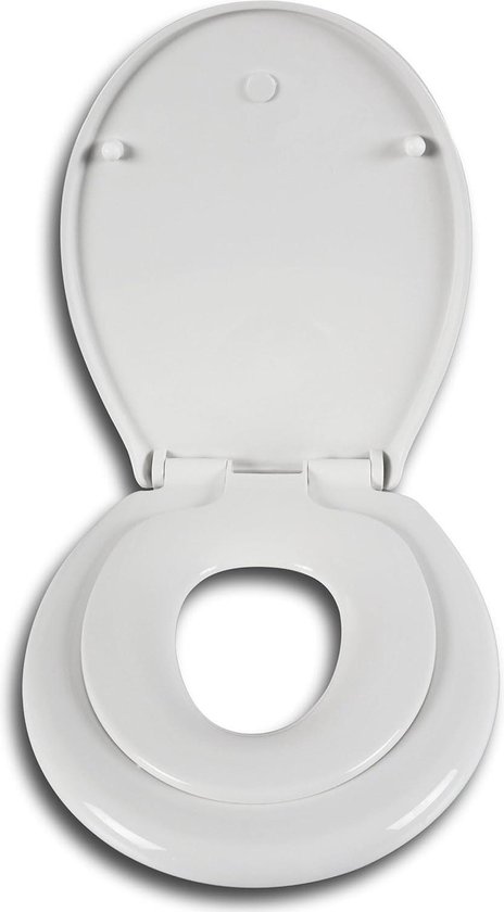 WOLTU Wc-bril met softclosemechanisme, antibacteriële wc-bril, Fast Fix toiletbril, wc-deksel, wit, ovaal WOLTU Wc-bril met softclosemechanisme, antibacteriële wc-bril, Fast Fix toiletbril, wc-deksel, wit, ovaal