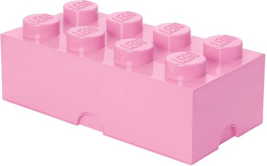 Opbergbox Brick 8, Lichtroze - LEGO