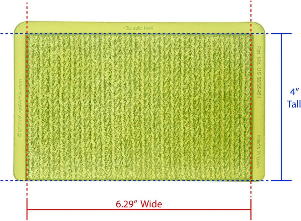 Marvelous Molds Silicone Mal - Classic Knit Simpress