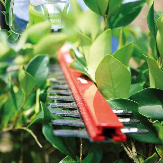 Heggenschaar accu Greenworks G24HTK2 24V Li-Ion 47cm zaaglengte 17mm tandafstand 2800 sneden-min t-vormige handgreep 2Ah accu lader Heggenschaar accu van Greenworks — afbeelding 2