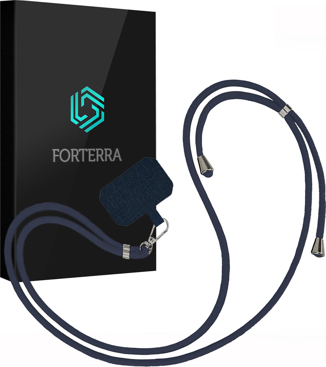 Telefoonkoord Universeel Telefoonkoorden Verstelbaar Telefoon Koord Telefoonketting - Universeel Telefoonkoord - 150 cm - Donkerblauw