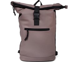 Norlander Dull PU Waterdichte Rugzak 40L - Roltop Rugzak - Fietsrugzak - Taupe