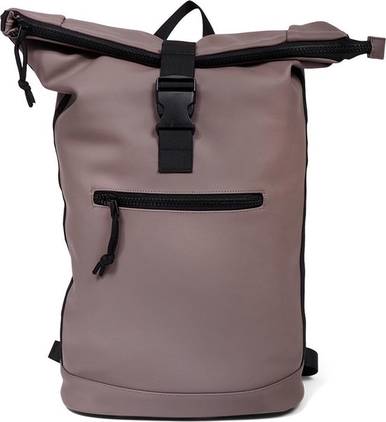 Norlander Dull PU Waterdichte Rugzak 40L - Roltop Rugzak - Fietsrugzak - Taupe