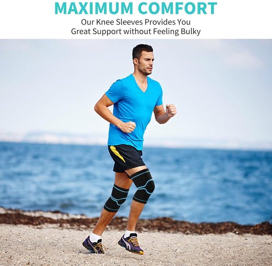 Compressie Kniebrace voor Mannen en Dames Set van