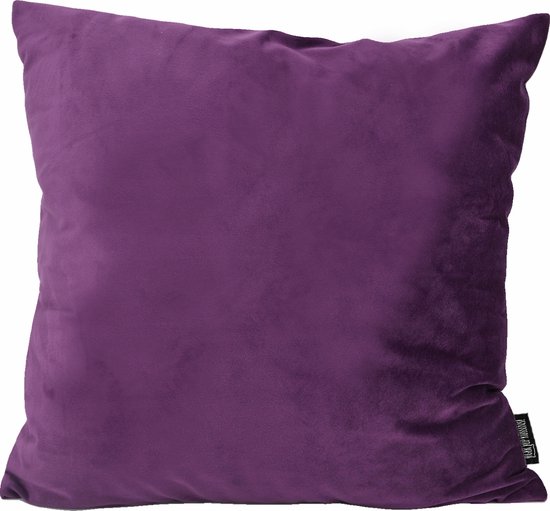 Foto: Velvet paars kussenhoes fluweel polyester 45 x 45 cm