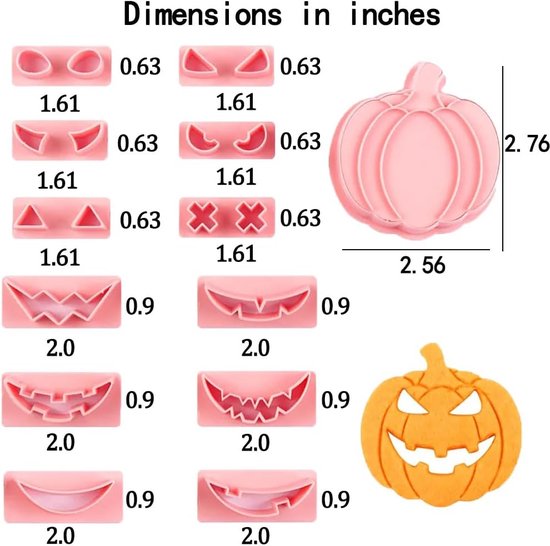 Halloween Emporte Piece, 16PCS Halloween Moule à Biscuit, Emporte