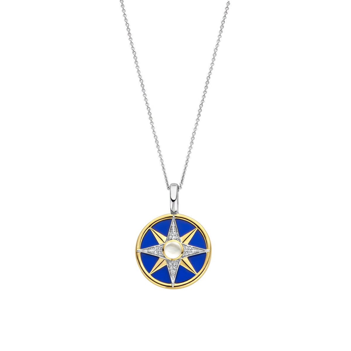 TI SENTO Dames Hanger - 925 zilver - Blauw - 6823BL
