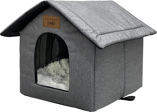 Whiwhi Kattenhuis voor buiten, winterbestendig, waterdicht en warm