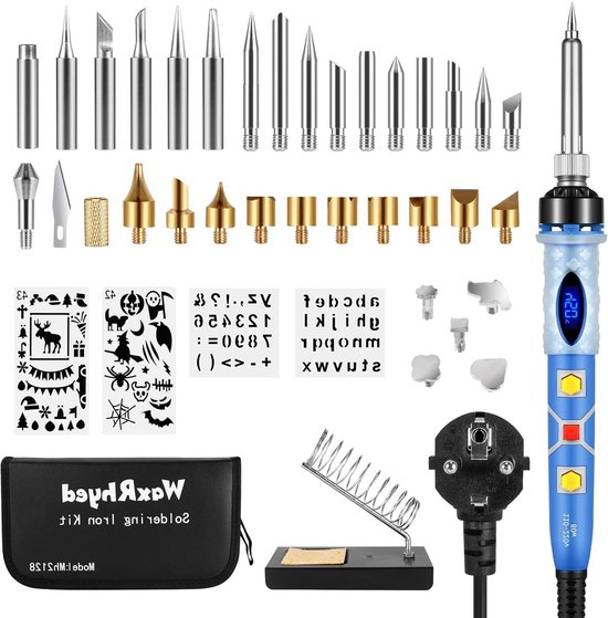 FrogBro 26-delige houtbrandende pyrografie soldeerbout tip stempel set