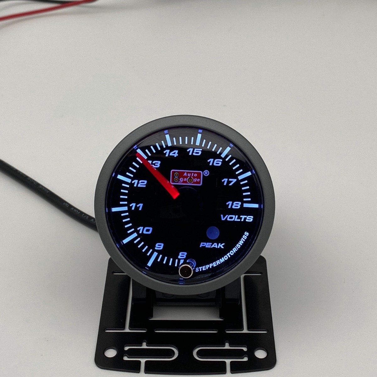 Voltage meter Wit / Rood 52 mm PK series
