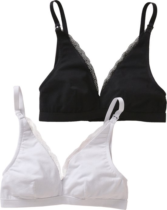 Vertbaudet 2 soutiens-gorge d'allaitement triangle en coton