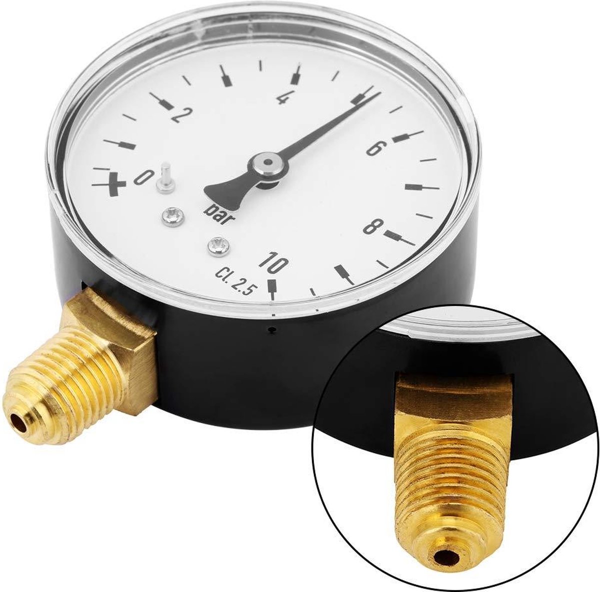 0-2000kpa 0-300psi Manometer Dubbele Schaal Vacuüm