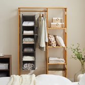 Opvouwbare kleerhanger, 3 stuks met clips voor op reis