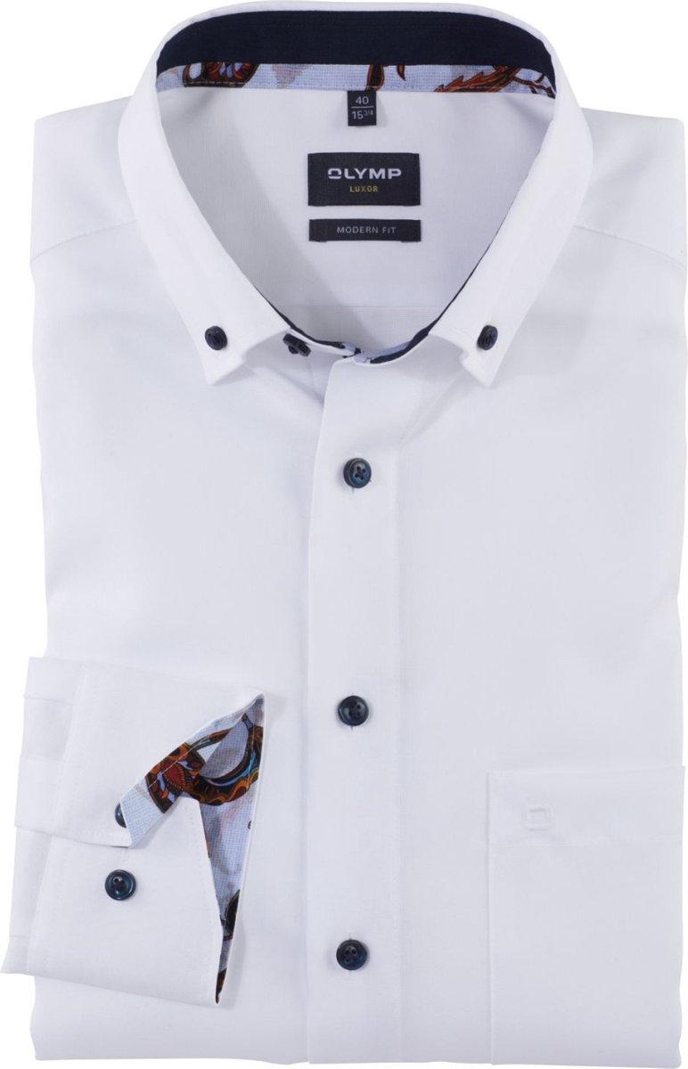 OLYMP overhemd Luxor modern fit wit