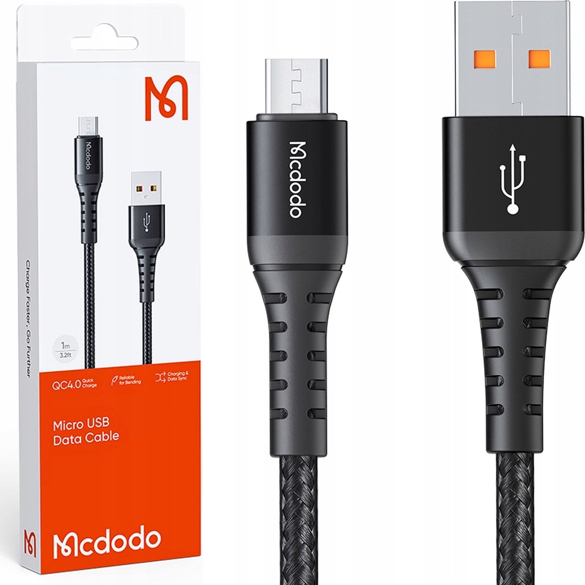 Mcdodo® Usb naar Micro Usb - Kabel - Snelladen 48W - QC 4.0 - 1 meter