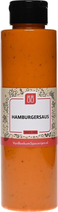 Van Beekum Specerijen - Hamburgersaus - Knijpfles 500 ml
